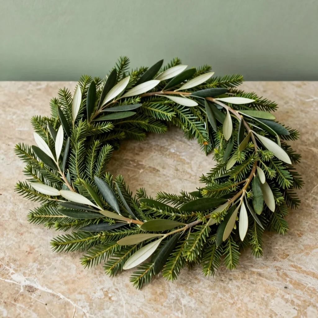 Wild Juniper & Olive Wreath